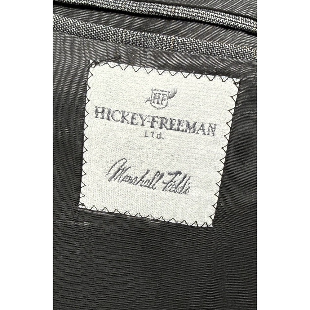 Hickey Freeman 42L Gray 100% Wool Blazer Men USA Made Luxury Sport Coat Tailored - Picture 4 of 13